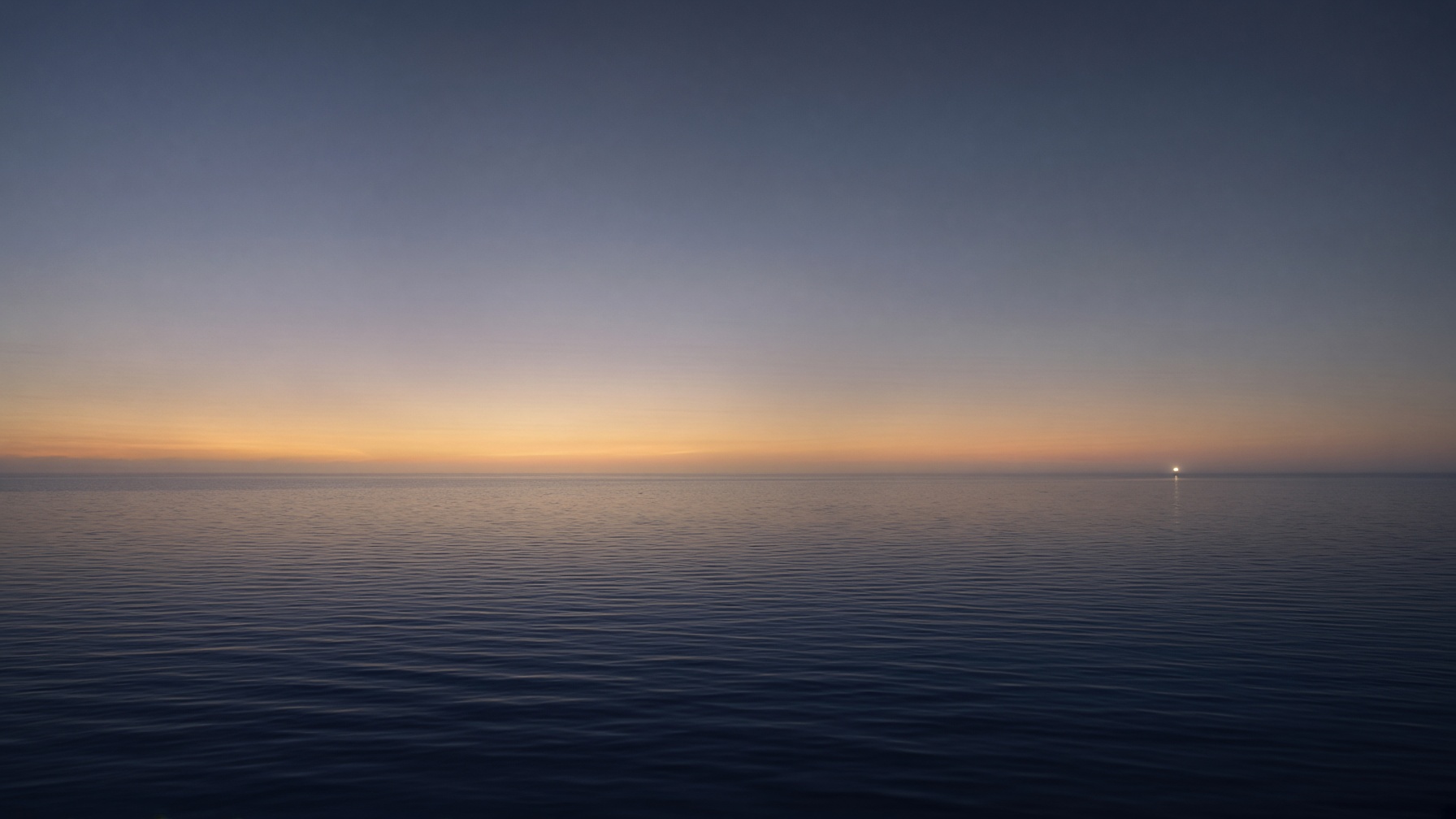 A quiet horizon before dawn